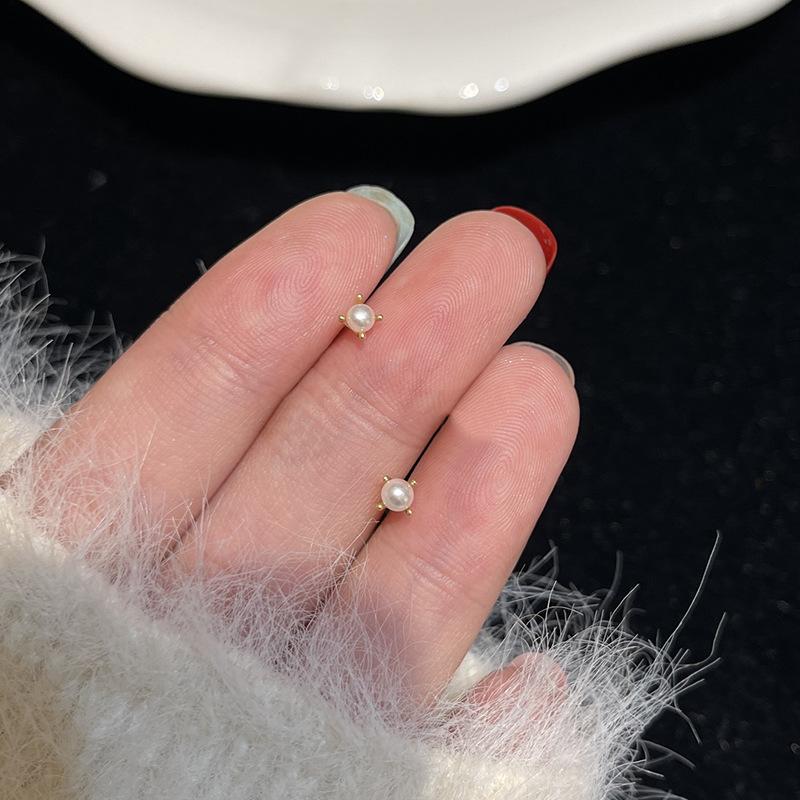 

Серьги-гвоздики с геометрическим кругом, женские минималистичные серьги Niche Design Sense из четырех предметов, серьги Doudou