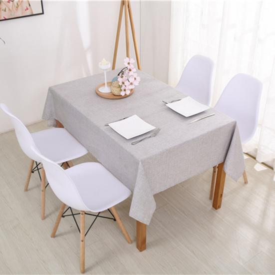 Прямоугольный льняной стол с защитой от ожогов — фото 12