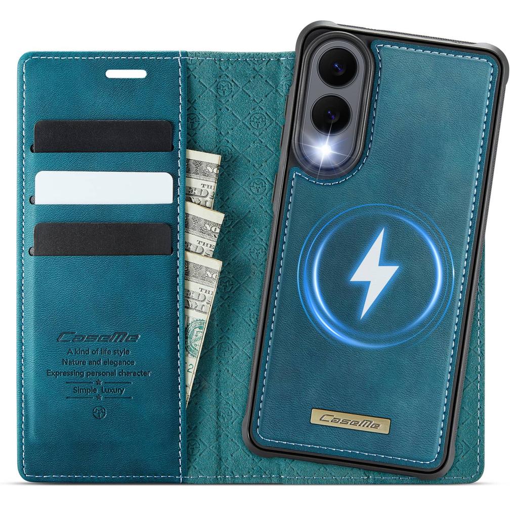 For Samsung Galaxy S25 S24 S23 S22 S21 S20 Ultra Detachable Wallet Case Compatible with Magsafe, 2-in-1 PU Leather Flip Cover