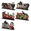 Layered Halloween Wood Crafts Wooden Ornaments for Tabletop Decorations, Stable Base Table Rustic Centerpieces Centerpiece Home Party And Spooky