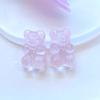 10 Stück Neu Mini Niedlich Glänzend Bär Flache Rückseite Harz Scrapbooking DIY Schmuck Handwerk Dekoration Zubehör