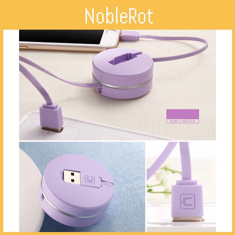 Retractable Round Box Data Cable Multi Functional Charging Cable Iphone For