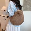 Shoulder Underarm Bag Ladies Vintage Tote Bag Summer Seaside Beach Vacation Woven Straw Bag