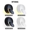 LED Wall Lamp 360 Degree Rotatable Round Crescent Wall Light Night Light Creative Modern Bedside