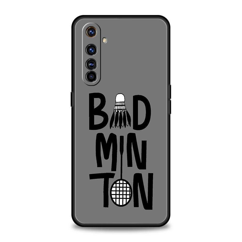 badminton Phone Case For Realme 13 12 10 9 8 7 GT3 GT5 GT2 Pro Plus 5G C21 C25 C35 GT Neo 2 3 3T 5 Cover