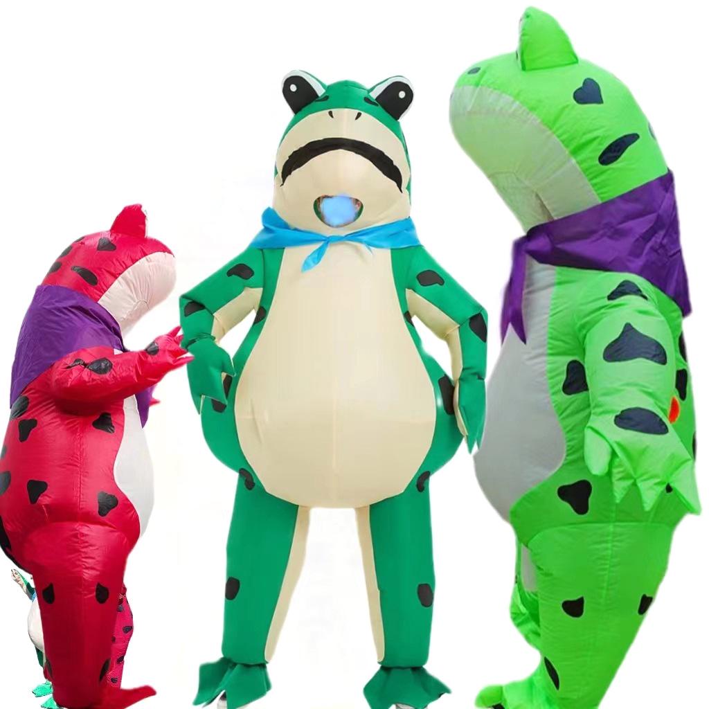 TikTok Cross-Border Inflatable Frog Costume: Halloween Outdoor Cartoon Mascot