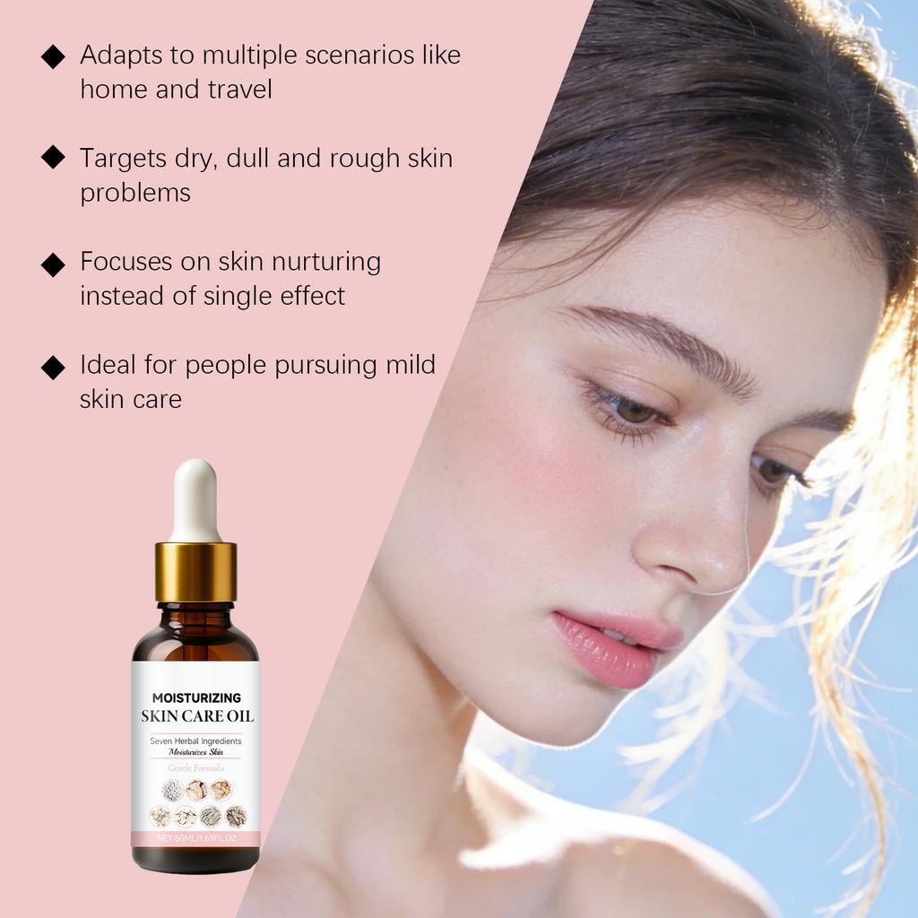 Skin-nourishing And Moisturizing Oil, Soothes And Brightens The Complexion. Suitable For Sensitive Skin. Facial Care Oil.50ml