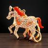 Keychain 2026 Year of Horse Key Chain Shiny Rhinestone Horse Animal Design Keychain Bag Charm Accessory