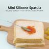 2 Stück Mini Silikon Spatel Set Lebensmittelqualität Edelstahl Einziehbarer Glaskratzer für Küche