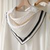 16 Mmi Jacquard 111 Mulberry Silk Small Square Scarf Women's Summer Thin Silk Scarf with White Shirt Silk Scarf