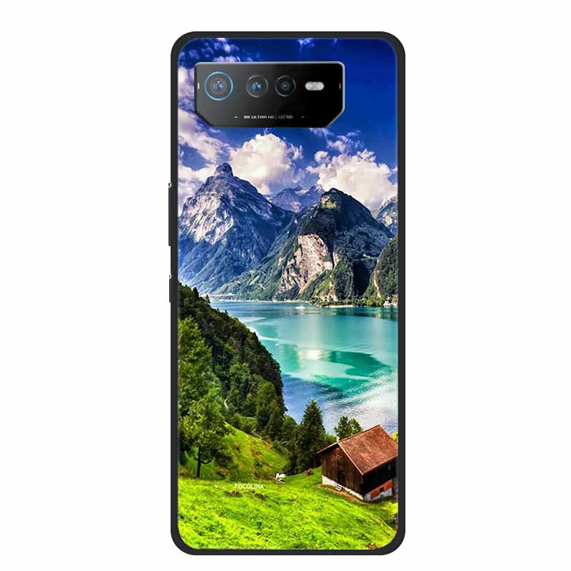 Phone Case For Asus ROG Phone 6D Ultimate Back Cover Case Black TPU Silicone Soft Coque For Asus ROG Phone 6 Pro Case Phone6 Pro