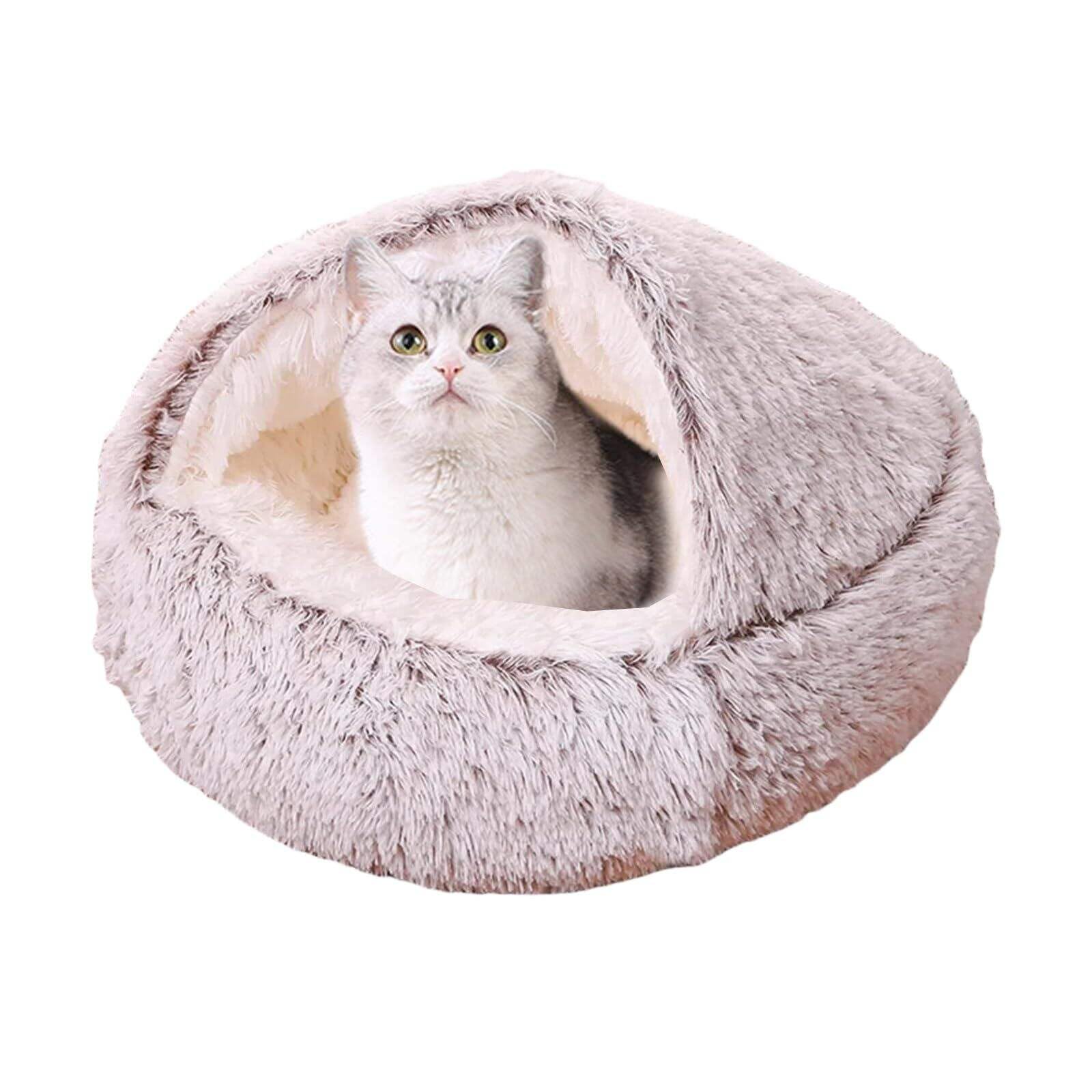 

DICOCO Winter Dome Pet Bed for Cats and Indoor Pet Bed for Dogs and Available in Various Sizes and Colors Gradient Dogs, Warm, Non-Slip, Washable,