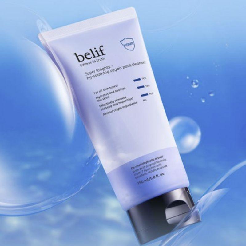 BELIF Super Knights Hi-Soothing Vegan Pack Cleanser 150ml