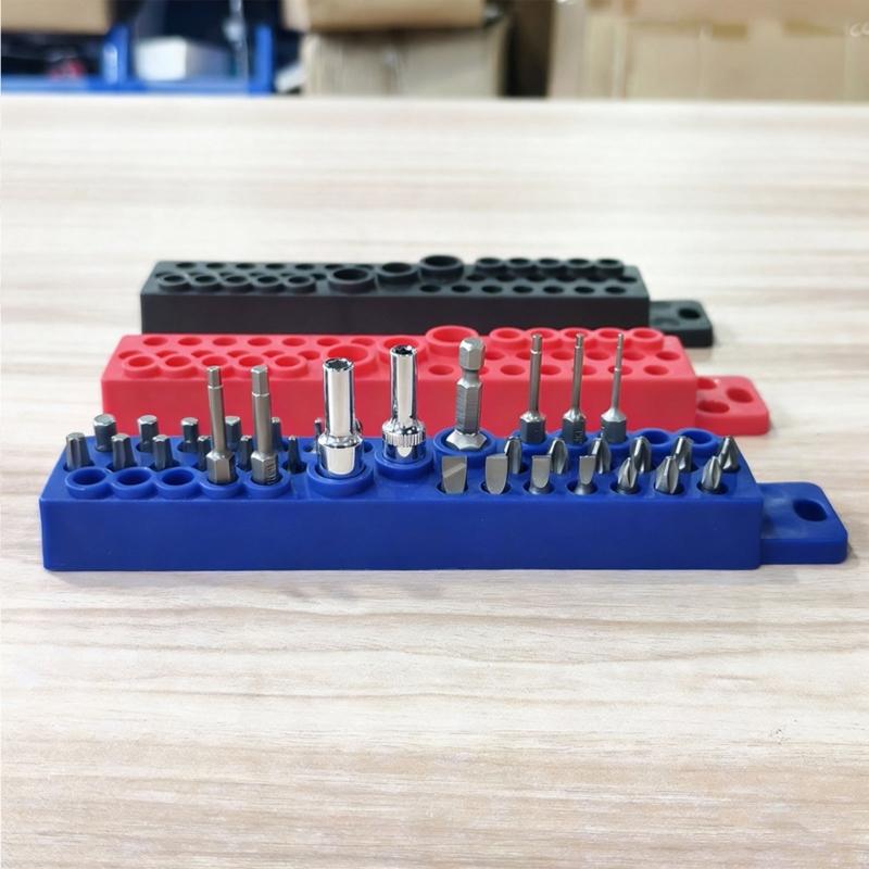 39 Hole Screwdriver Accessory Holders for 1/4Inch Hexagonal Bit Toolbox Organization Storage Solution