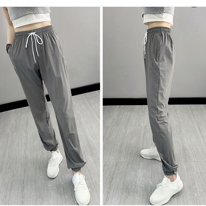 Breathable Quick-drying Sports Pants for Women's Summer Outdoor Running Pants