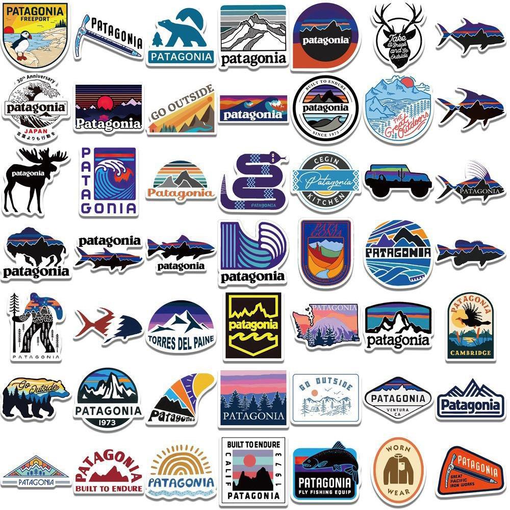 New 55pcs Patagonia Graffiti Waterproof Stickers Decor for Laptop Notebook Bicycle