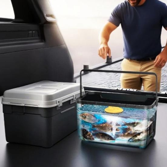 Schwimmender Köderbehälter Belüfter Wasserdichte Sauerstoffpumpe Belüfter Tragbar Magnetische Aufladung Leiser Sprudler für Aquarium Angeln Lebendköderbehälter