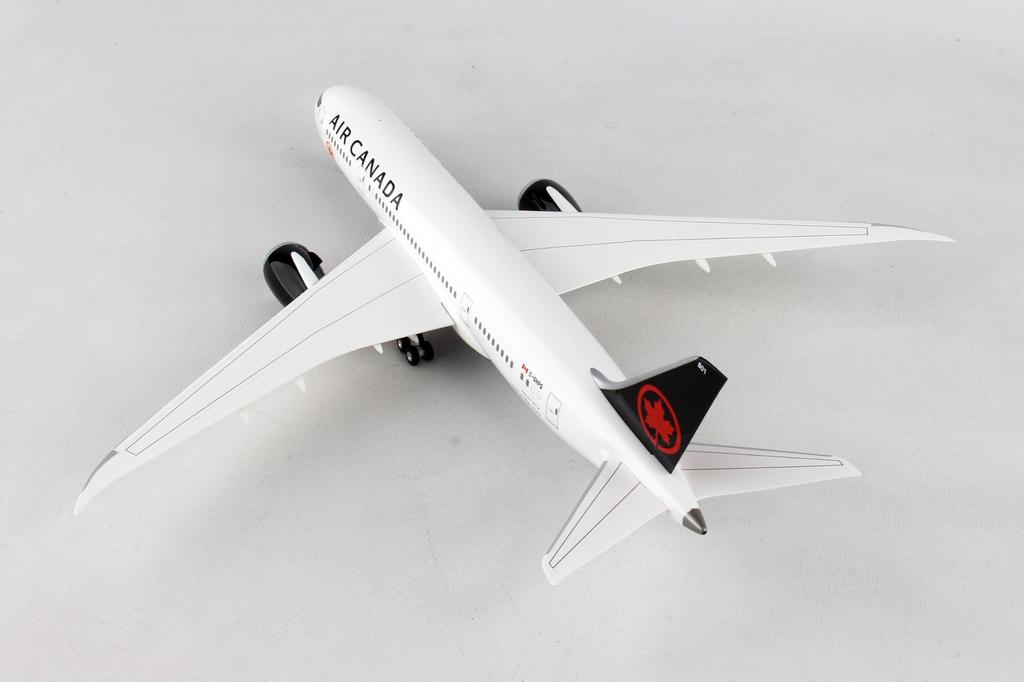 Hogan Wings Air Canada Ground Posture with Landing Gear Scale Model 10963GR B787-8 1/200