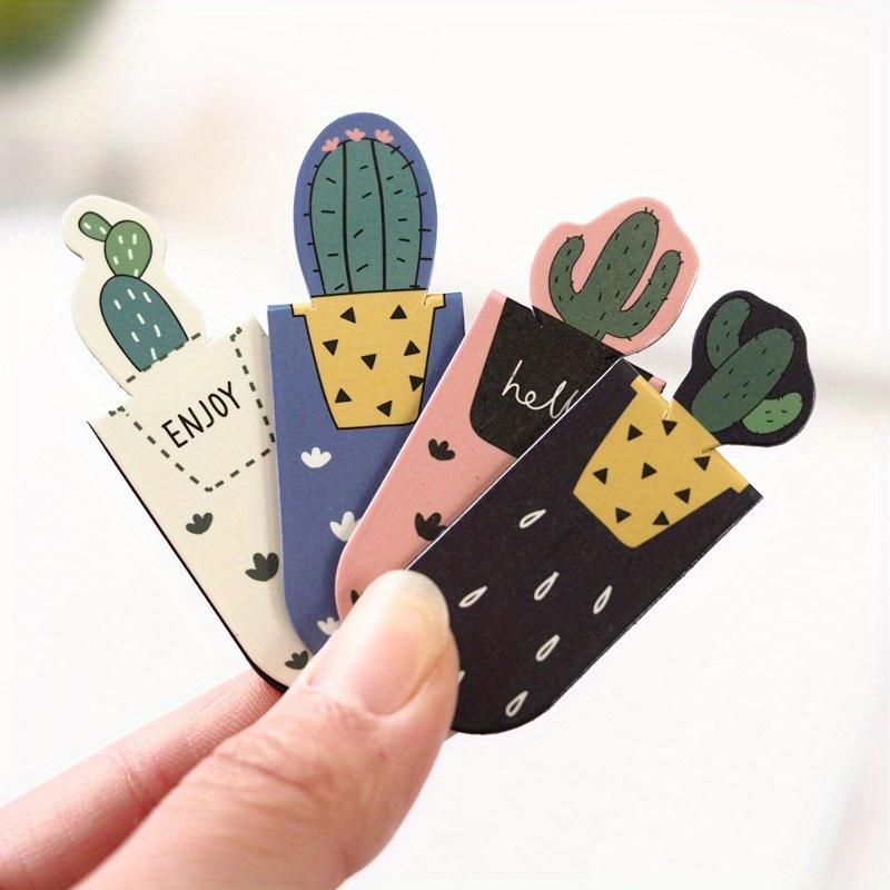 3 Pieces Per Set Cactus Bookmark Office Stationery Page Tags Bookmark Reading Auxiliary Bookmarks Student Stationery Supplies
