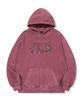 Urban Keyring Crop Pigment Hoodie Dusty Pink