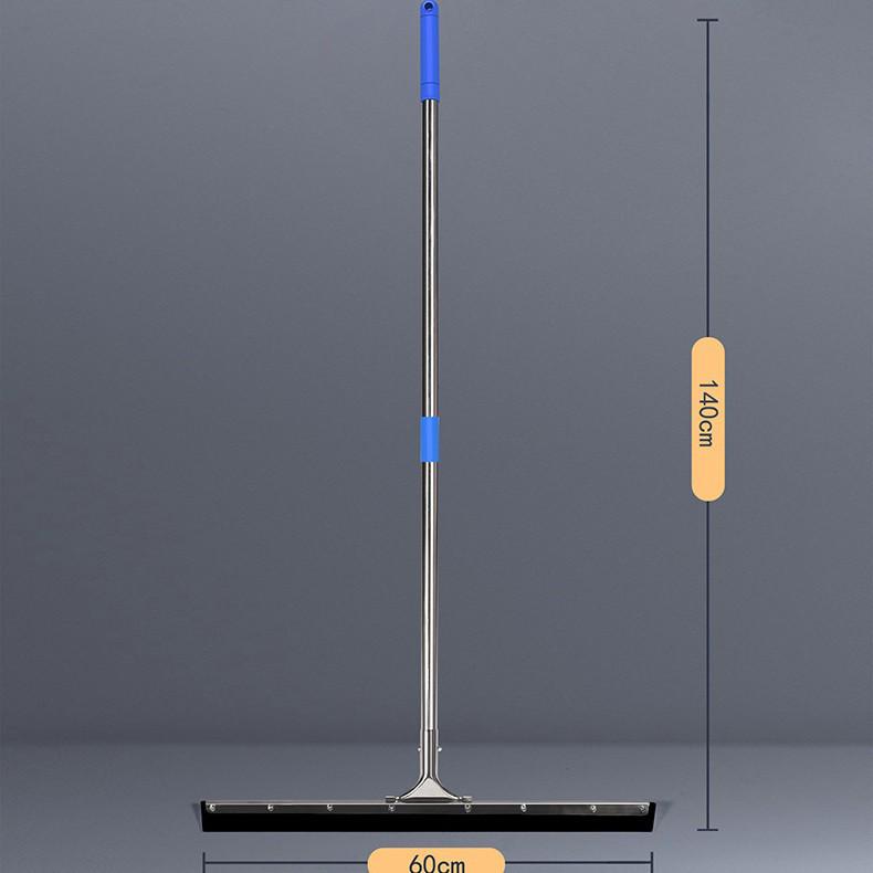 Large Black Rubber Floor Squeegee and Scraper for Commercial and Home Cleaning