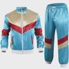 80s Retro Disco Tracksuit: Jacket and Pants Jogging Suit for Theme Parties