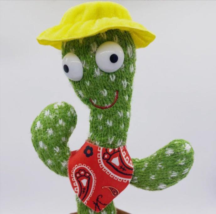 Colorful Dancing Cactus Toy: Singing, Talking, Light-Up Fun for Kids