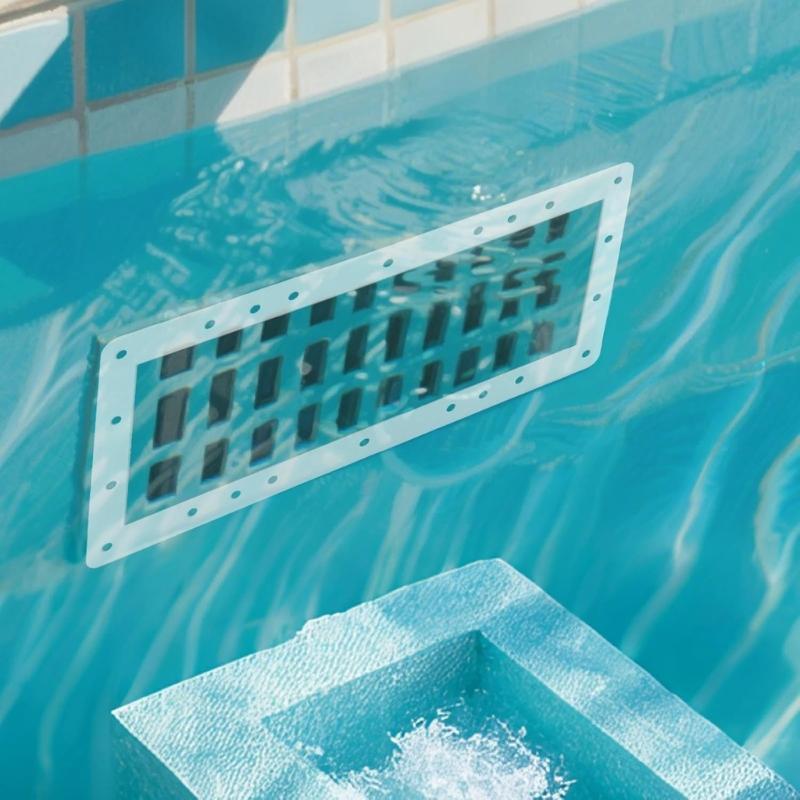 Rubber Butterfly Skimmer Gasket Leakproof Sealing Gasket Rubber Texture Suitable for Above Ground Pools 13.8x7.5inch