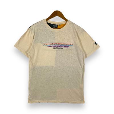 MANASTASH Hanfbekleidung Destruktives Farbblock-T-Shirt Große Größe