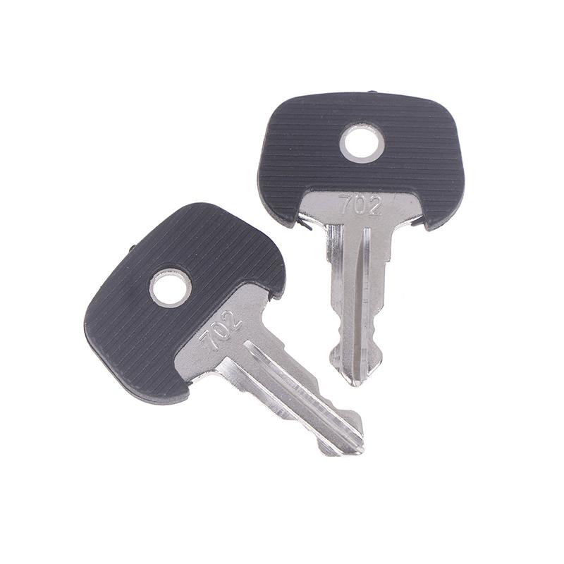 2Pcs 702 Black Keys Ignition Keys Forklift 28520490 Ignition Key Power Start Key Manual Electric Forklift Accessories