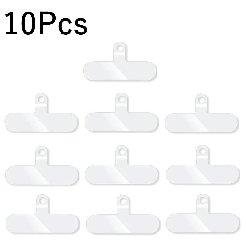 1/3/5Pcs Transparent Mobile Phone Anti-lost Lanyard Card Gasket Universal Detachable Phone Hanging Cord Strap Patch Tether Pad
