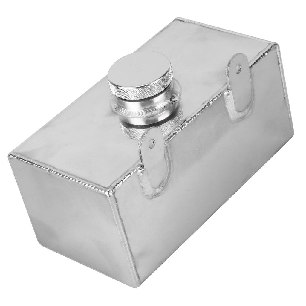 Aluminium Windscreen Washer Bottle 2L Polished Intercooler Spray Tank Universal Car Parts