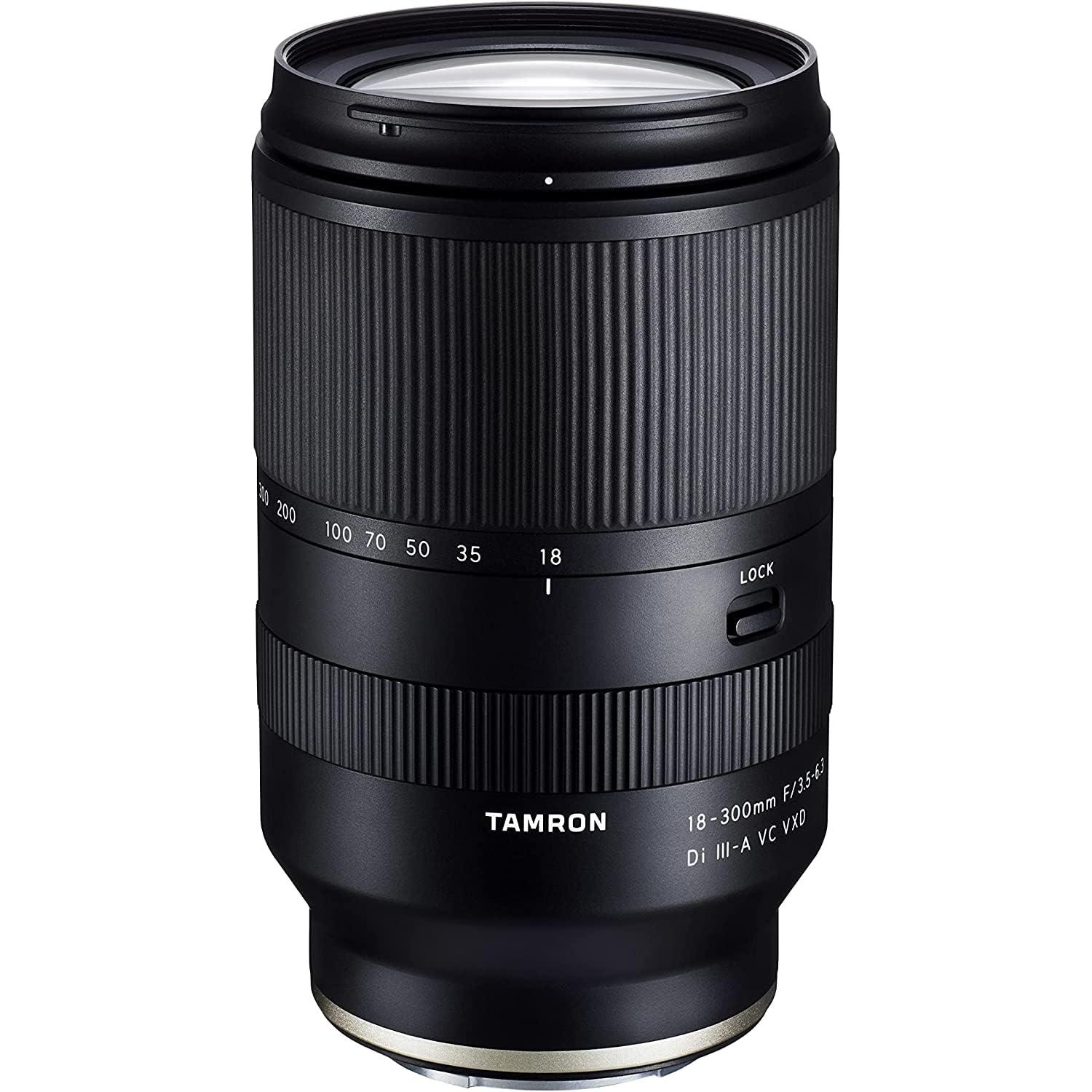 

Tamron 18-300mm F3.5-6.3 Di III-A VC VXD Lens for Sony E-Mount [B061S] - Versatile Zoom Lens for Photography
