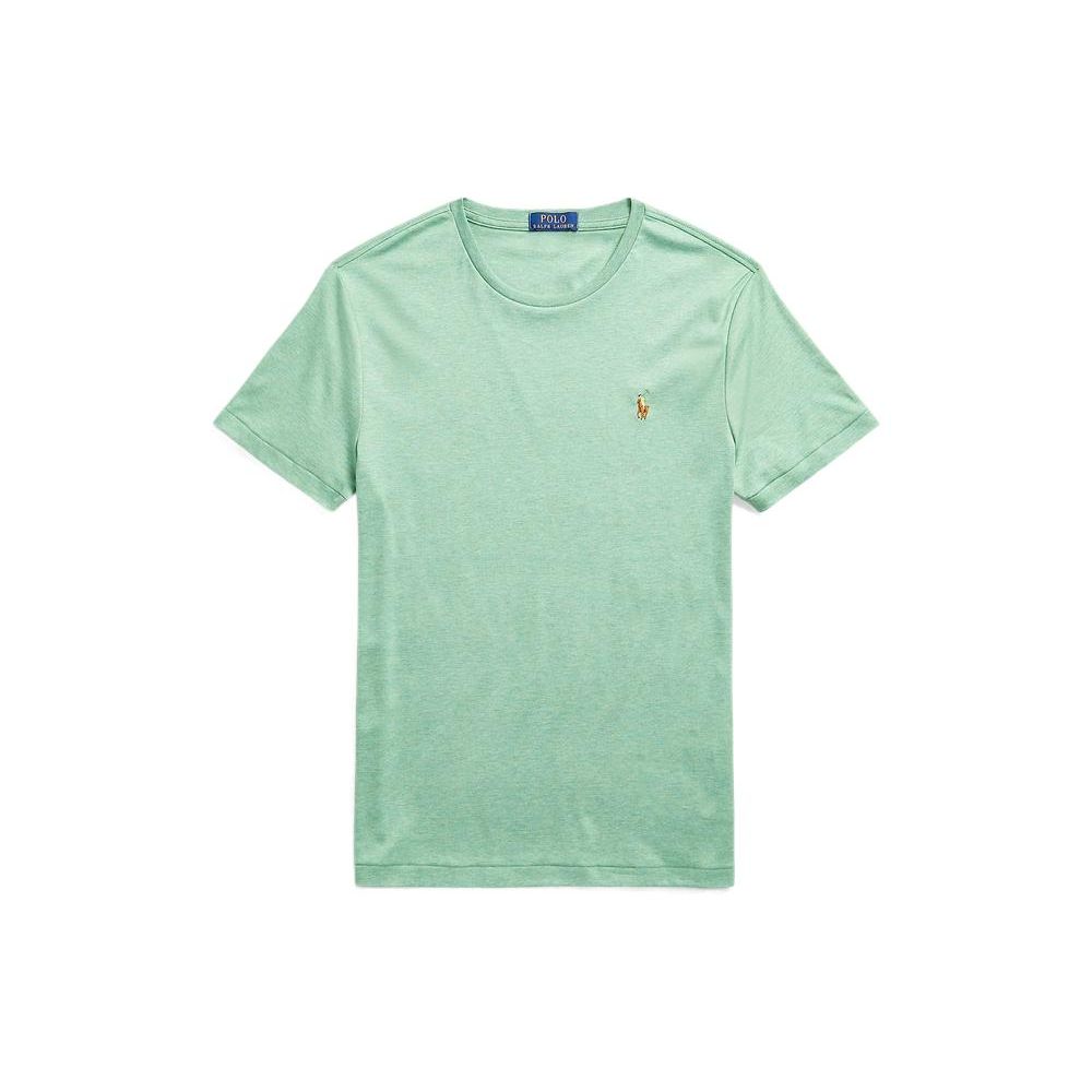 Polo Ralph Lauren Ss22 Solid Color Slim Fit Short Sleeve T-Shirt Men Tops Green RL14753-300