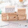 Wood Craft Stamp Vintage Scrapbooking Stamp Kitten Themed Stamp for Card Making Scrapbooking Journal Planner Photo Album