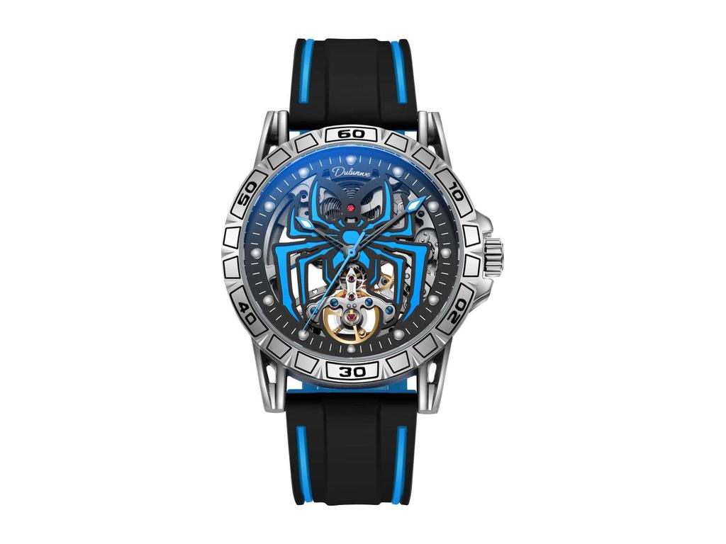 Durenwei Automatic Flywheel Men's Waterproof Luminous Spider Concept Watch