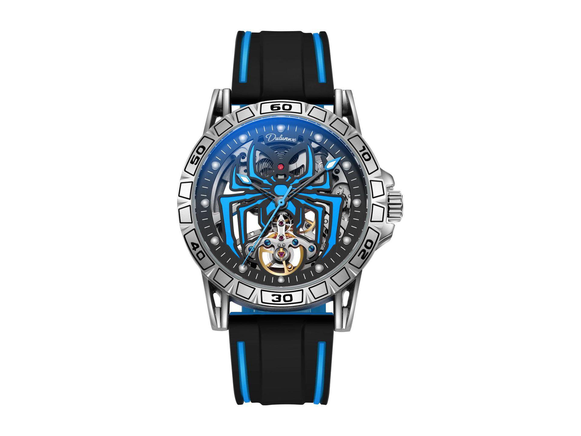 

Durenwei Automatic Flywheel Men s Waterproof Luminous Spider Concept Watch синий
