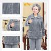 MTKCNTL Winter Loungewear Fluffy and Plus Sizes for Micro Wearable Christmas Gift for Seniors Women's Pajamas, Fleece-Lined Set, Seniors, Open-Front