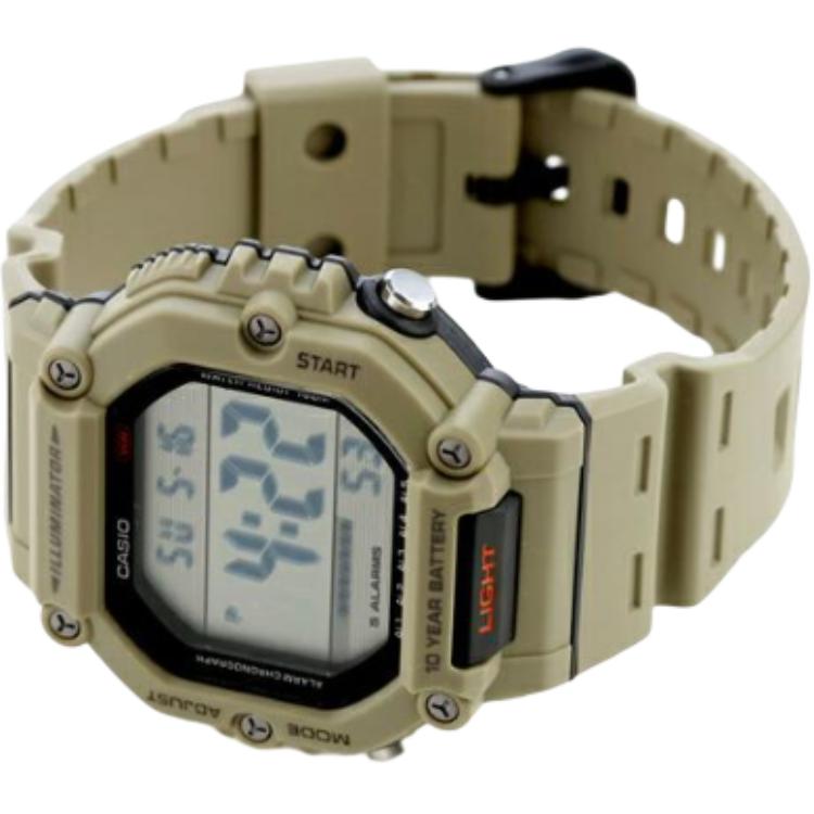 Casio ZEGAREK CYFROWY WODOSZCZELNY 100m Mechanizm Kwarcowy Unisex Szara Tarcza AE-1600H-5AV
