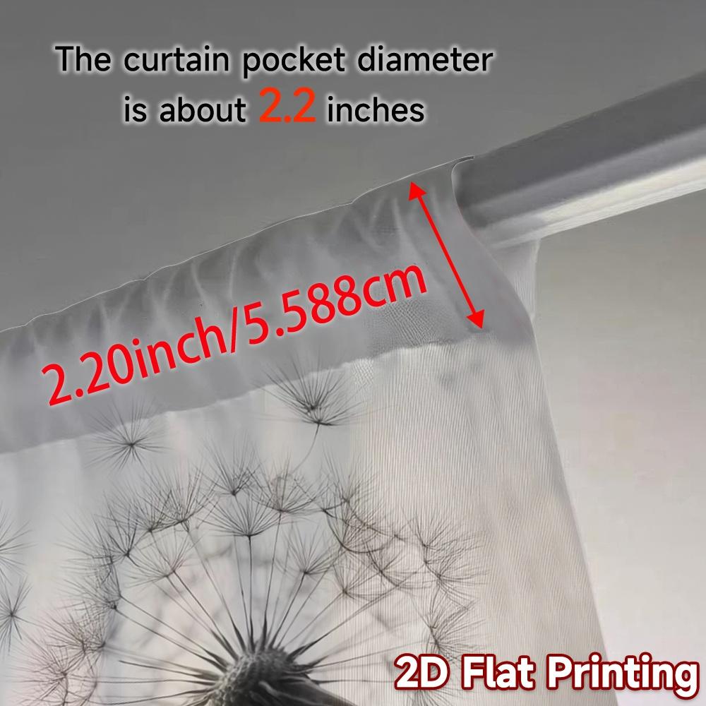 Set Of 2 Modern Flat Printing Curtains Without Rod Whisperingseeds Minimalist Durable Polyester Fabric Curtain Made