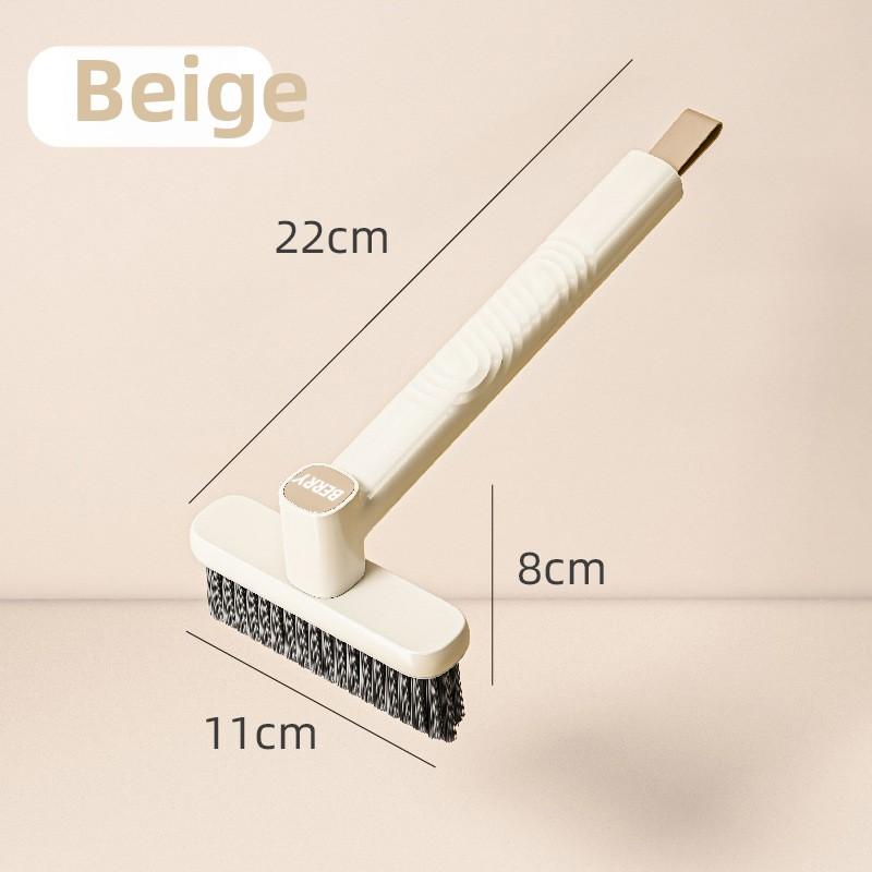 

Вращающаяся многофункциональная щетка для чистки туалета в ванной комнате с тупиковой щелью бежевый