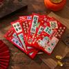 6Pcs/Set Blessing Red Pocket Cartoon Lucky Money Bags Cute Money Packet  New Year Decoration