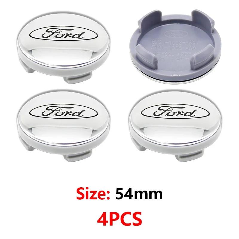 

Car Sticker Ford New 2025 Hot 4PCS 54mm Original Style Wheel Center Caps For Ford Focus MK2 Fiesta Mondeo ABS Hub Cap Covers wit