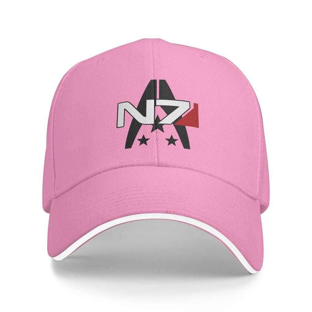 Mass Effect N Baseball Cap Fitted Retro Trucker Hat Summer Unisex Women Kpop Rock Baseball Caps