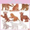 Lion Tiger Action Figure Cartoon Model Toy Decoration Children Ornament Gifts