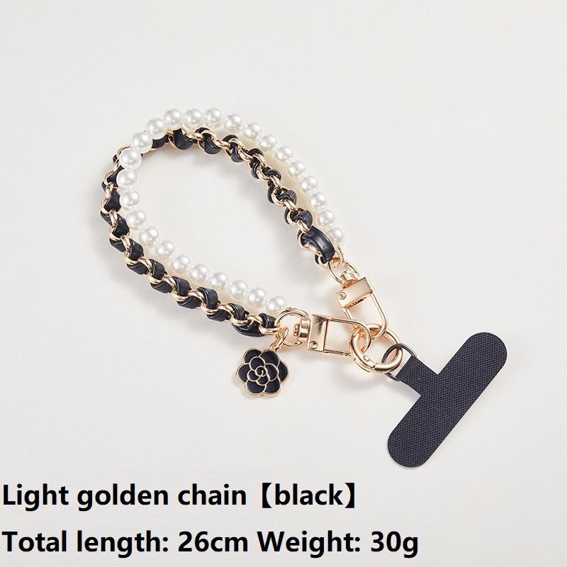 Anti Loss Doll Hang Pearl Necklace Universal Mobile Phone Lanyard Cell Phone Wrist Strap Cell Telephone Chain Beads SJGS19