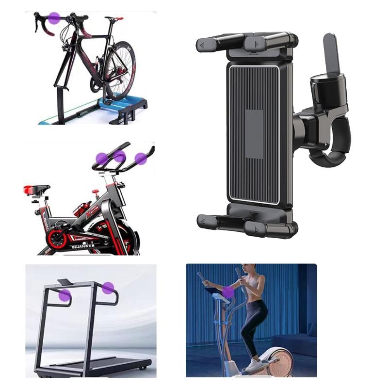 Tablet Mount Support For Indoor Cycling, Elliptical Machines, Gym Equipment, Fit Smartphones And Electic Readers Secure