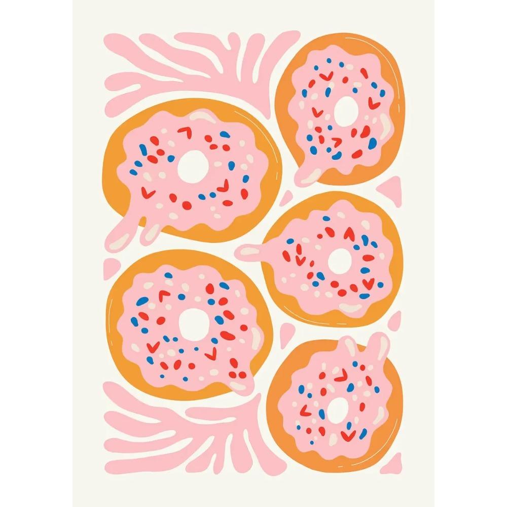 Minimalism Foods Posters Delicious Oyster Pink Ramen Bowl Shrimp Hot Dog Prints Canvas Painting Wall Pictures Home Kitchen Decor