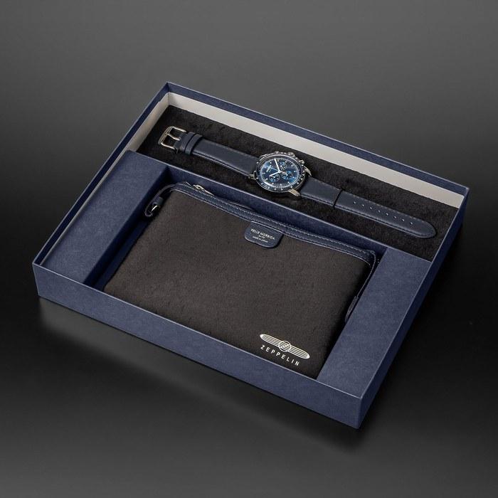 [Zeppelin] 100th Anniversary Series Watch Quartz Water Resistant Mineral Glass Blue Dial 8892-6 Men's
