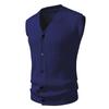 2025 Autumn and Winter New Trendy Knitted Sweater Fashionable V-neck Vest Vest Sweater for Men